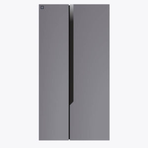 36" Side-by-Side Refrigerator and Freezer with 25 Cubic Ft. Total Capacity, Black